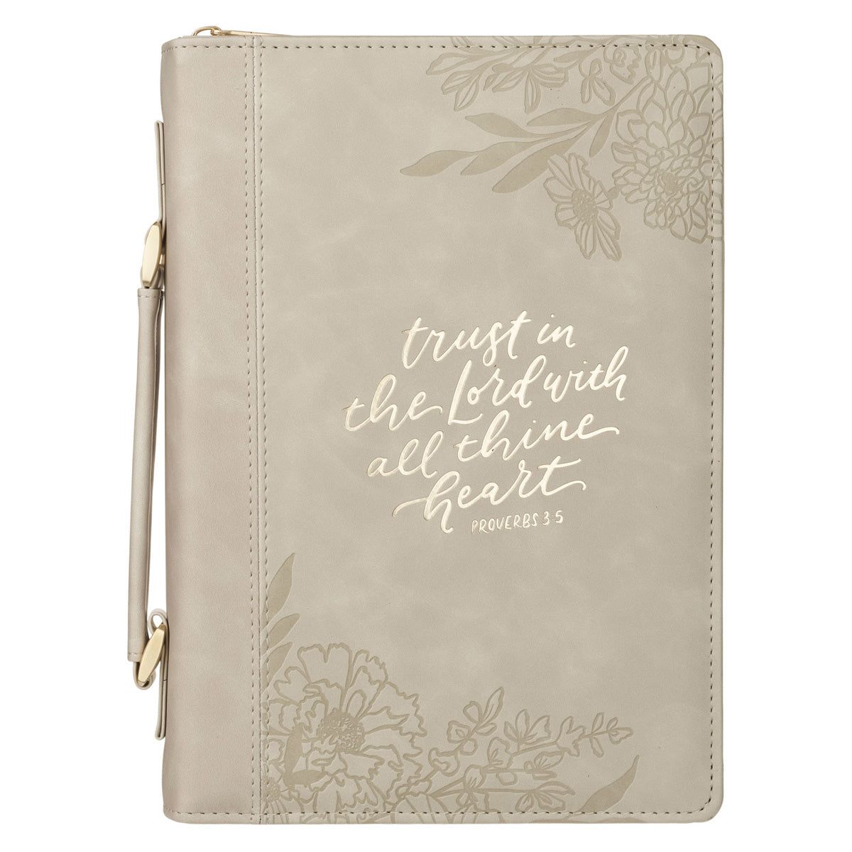 Trust in the Lord with All Thine Heart Faux Leather Bible Bag