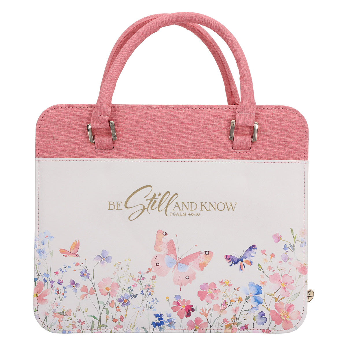 Be Still and Know Faux Leather Bible Bag