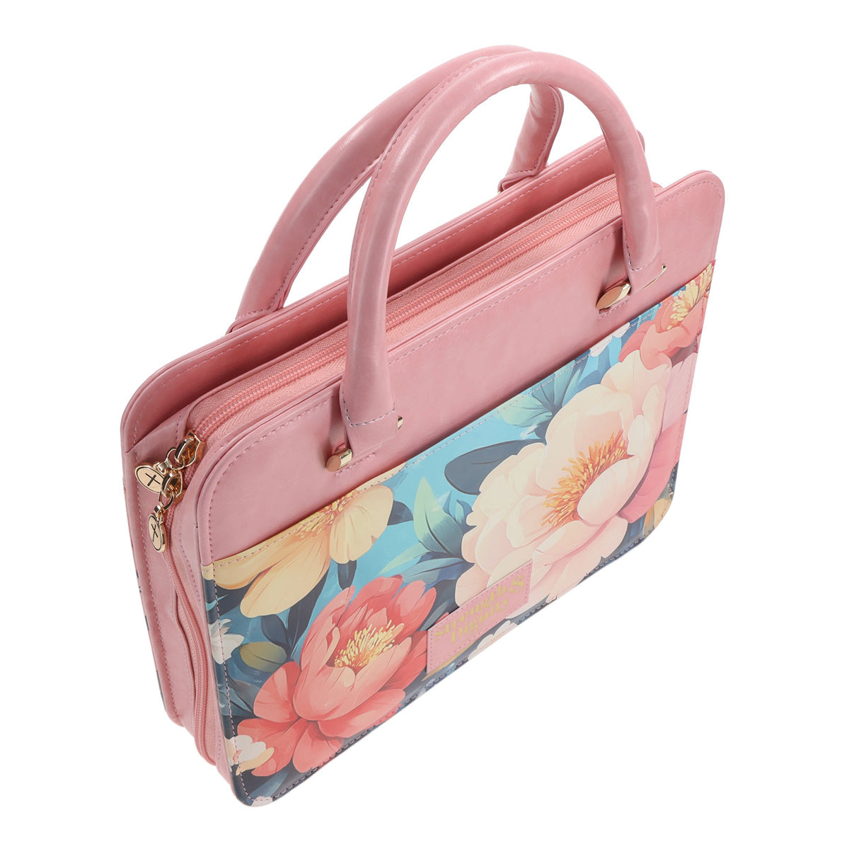 Strength and Dignity Faux Leather Bible Bag