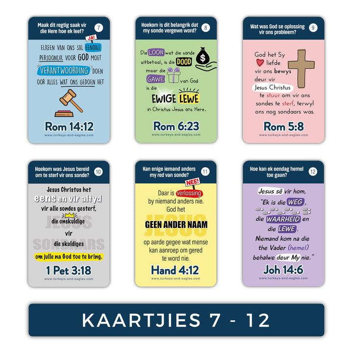 Die Evangelie In 33 Bybel Verse Kaartjies (Boksstel)