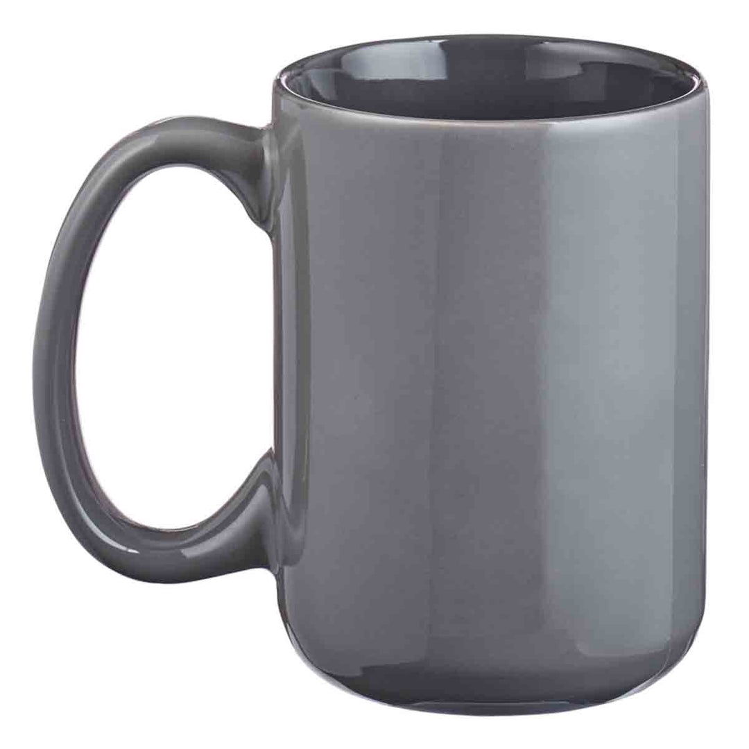 Be Strong & Courageous Grey Ceramic Mug Joshua 1:9