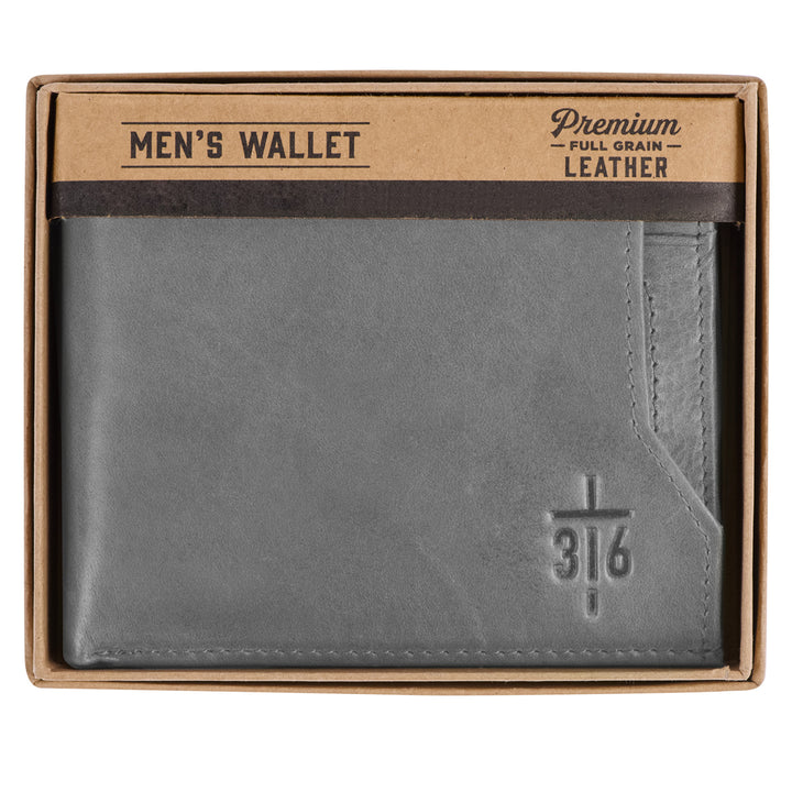 John 3:16 Cross (Genuine Leather Wallet)