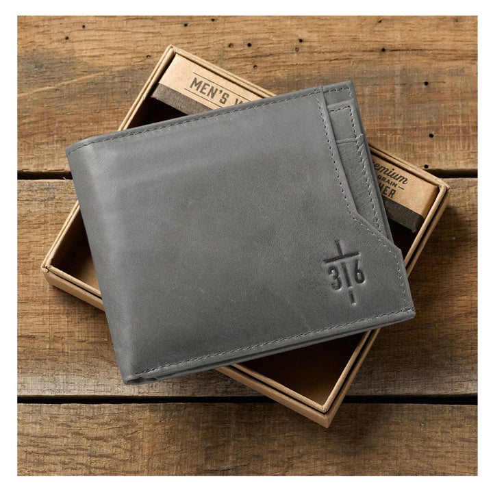 John 3:16 Cross (Genuine Leather Wallet)