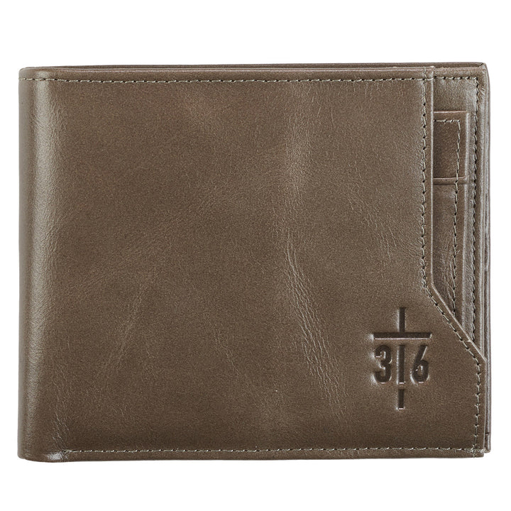 John 3:16 Cross (Genuine Leather Wallet)