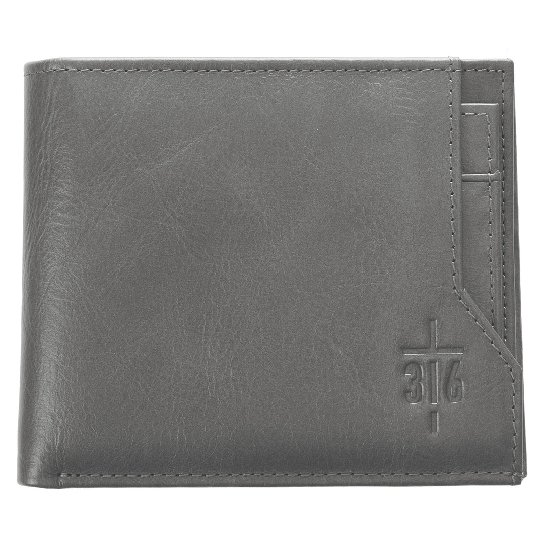 John 3:16 Cross (Genuine Leather Wallet)