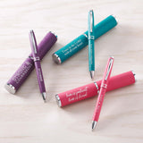 Proverbs 3:5 Trust In The Lord With All Your Heart Turquoise (Metal Pen In Tube)