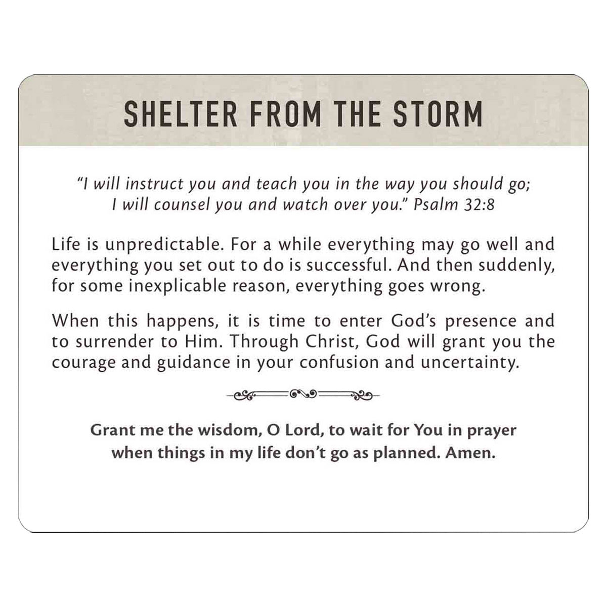 Stand Firm Cards In Tin