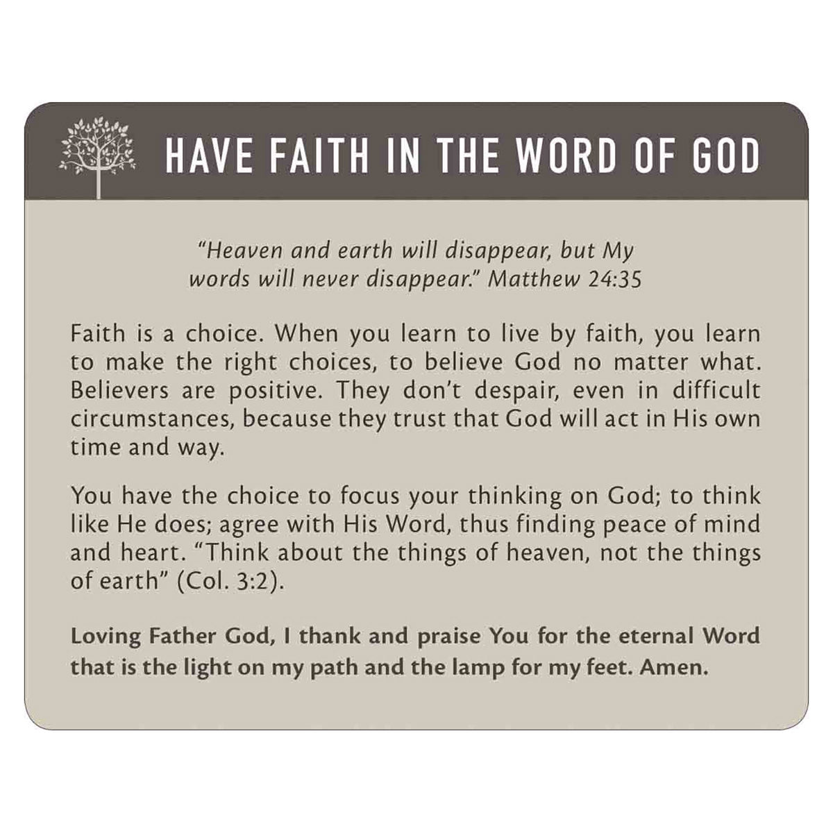 Stand Firm Cards In Tin