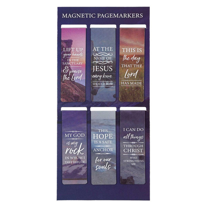 Lift Up Your Hands Magnetic Bookmarks Set Of 6 - Psalm 134:2