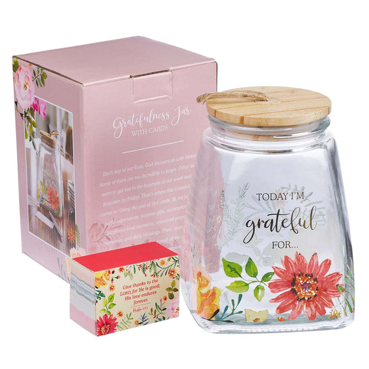 Today I'm Grateful For... Glass Gratitude Jar With Cards