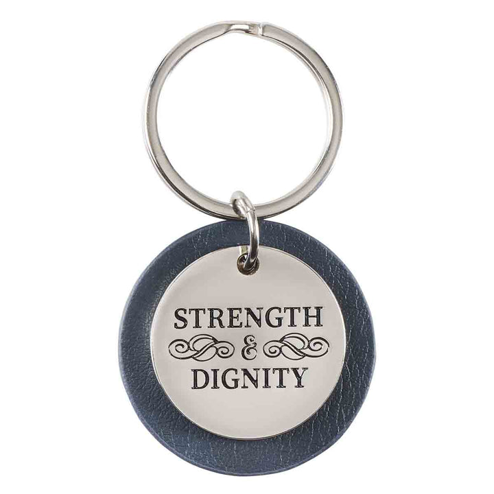 Strength & Dignity Metal Key Ring In Acetate Box