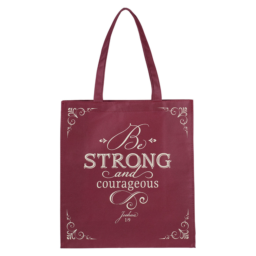 Be Strong And Courageous Non-Woven Tote Bag - Joshua 1:9