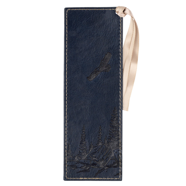 Wings Like Eagles Navy (Faux Leather Pagemarker)