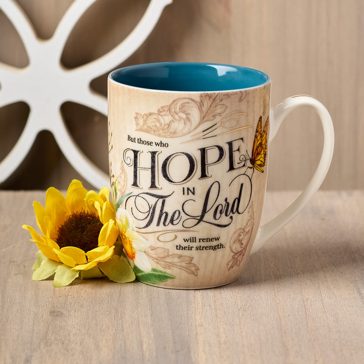 Hope In The Lord Ceramic Mug - Isaiah 40:31