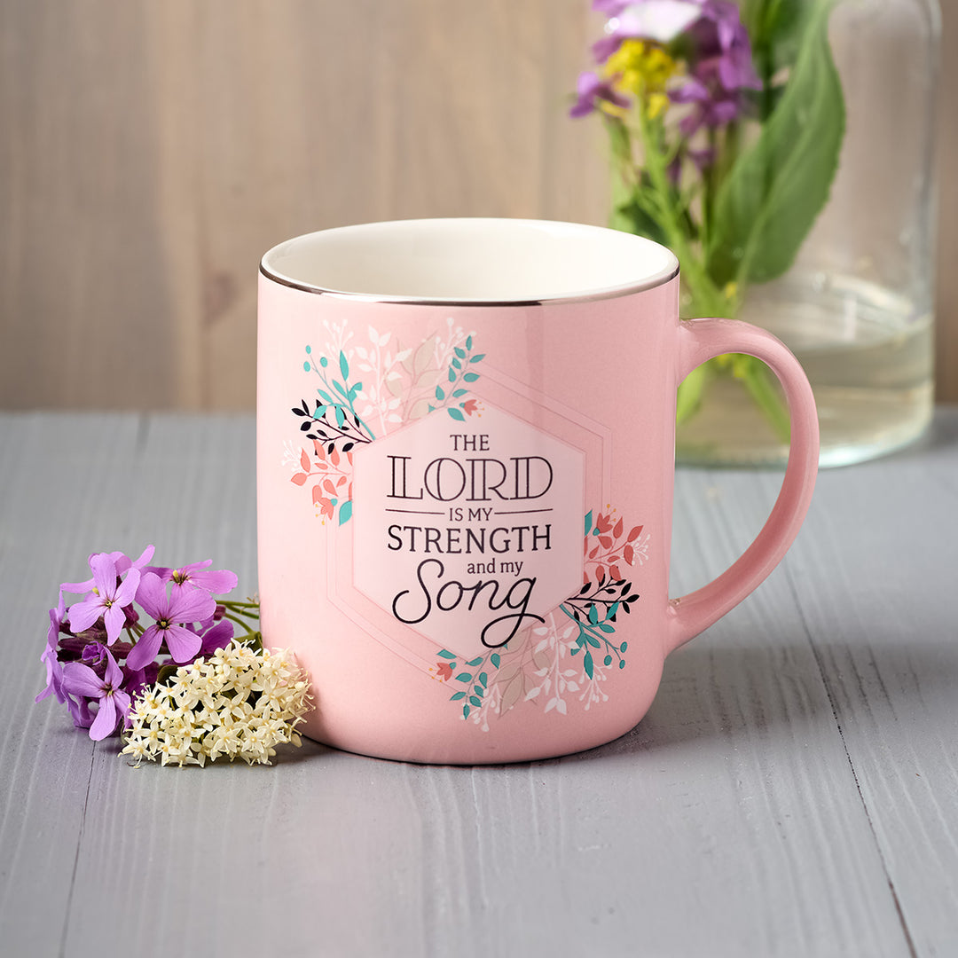 The Lord Is My Strength Ceramic Mug - Ps.118:14