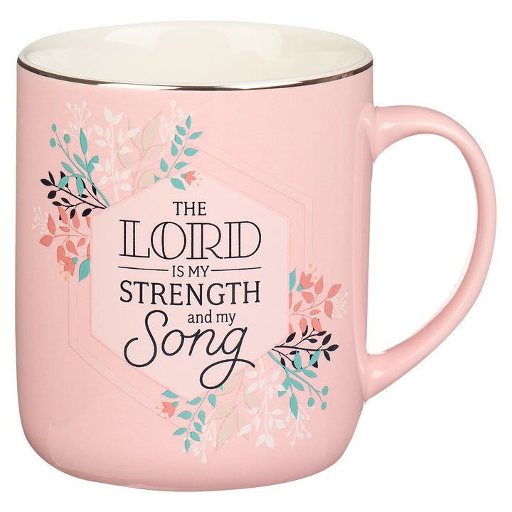 The Lord Is My Strength Ceramic Mug - Ps.118:14