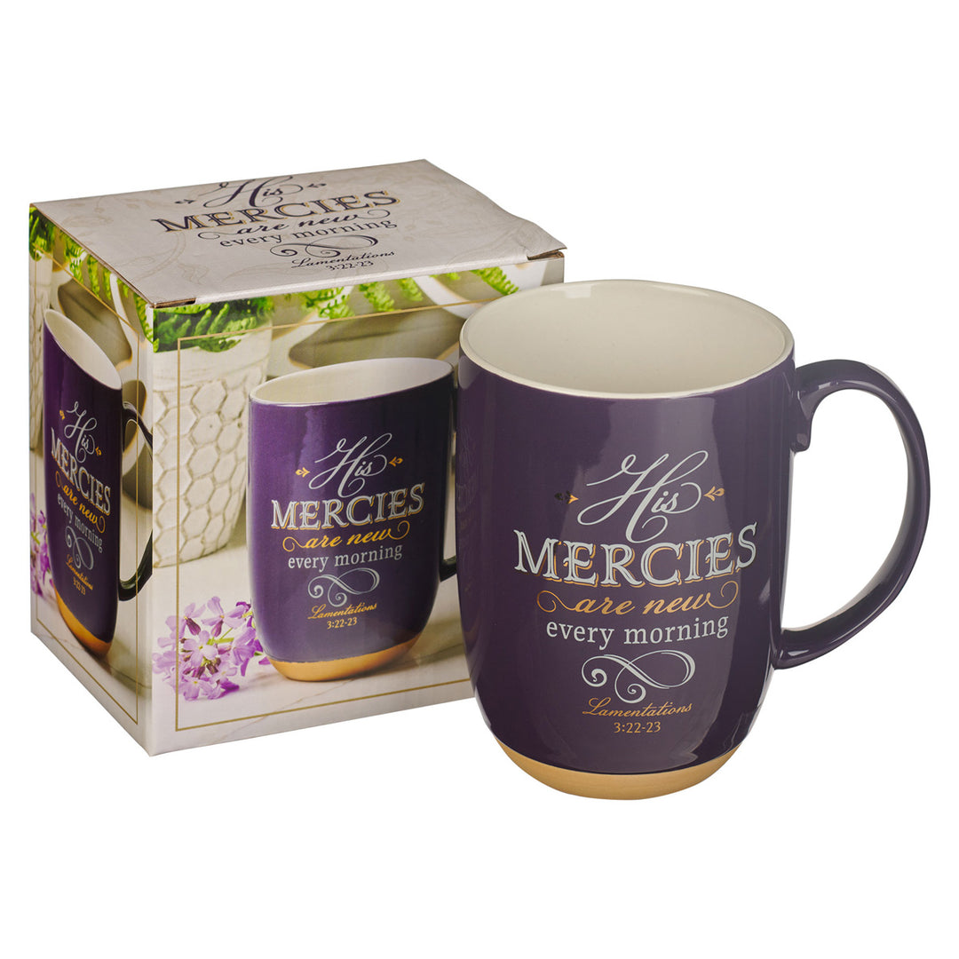 His Mercies Are New Each Morning Ceramic Mug - Lam. 3:22-23