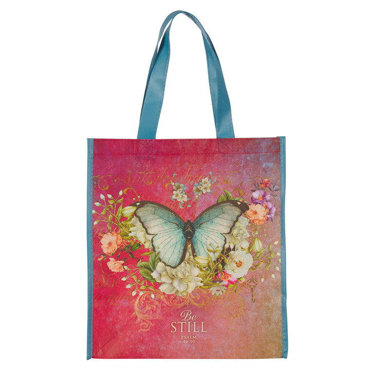 Be Still Non-Woven Tote Bag - Psalms 46:10