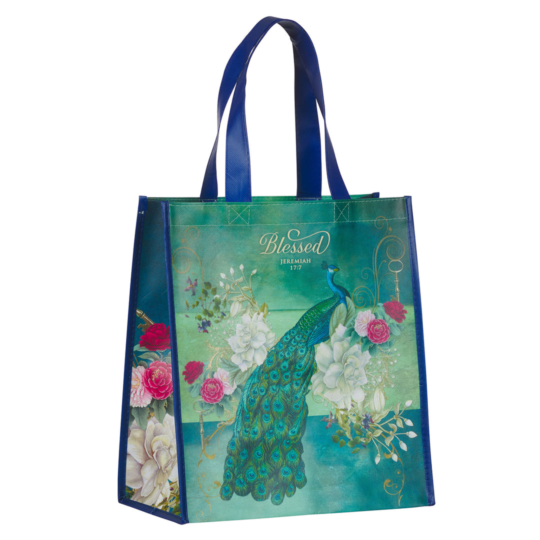 Blessed Non-Woven Tote Bag - Jeremiah 17:7