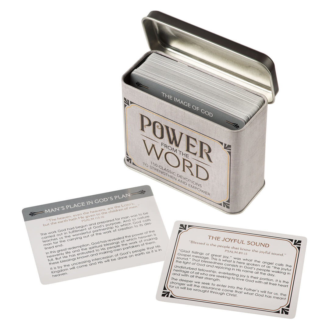 Power From The Word Cards In Tin