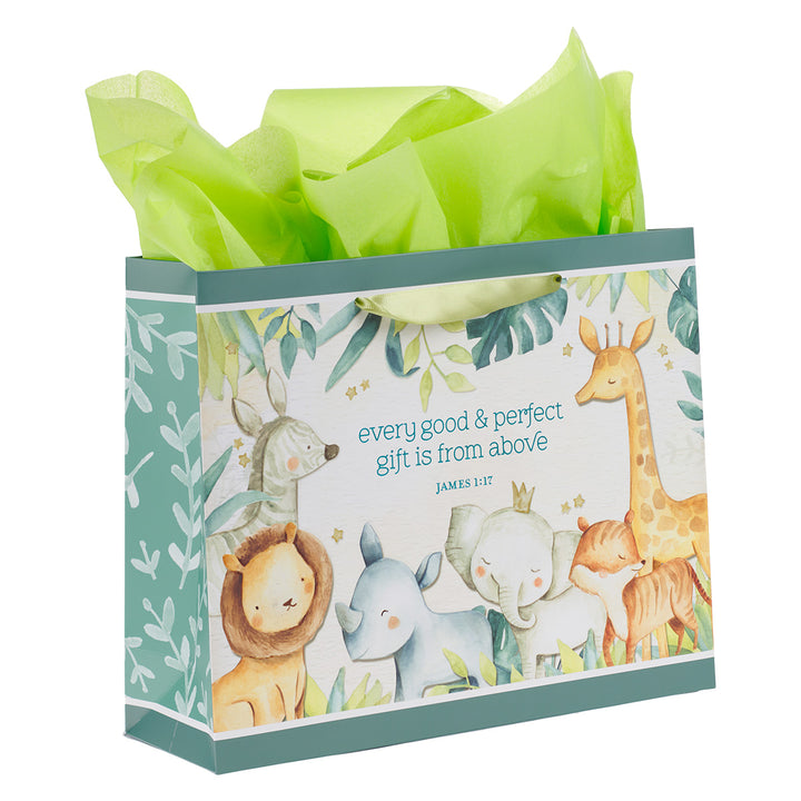 Every Good & Perfect Gift Is From Above Large Landscape Gift Bag With Card - James 1:17