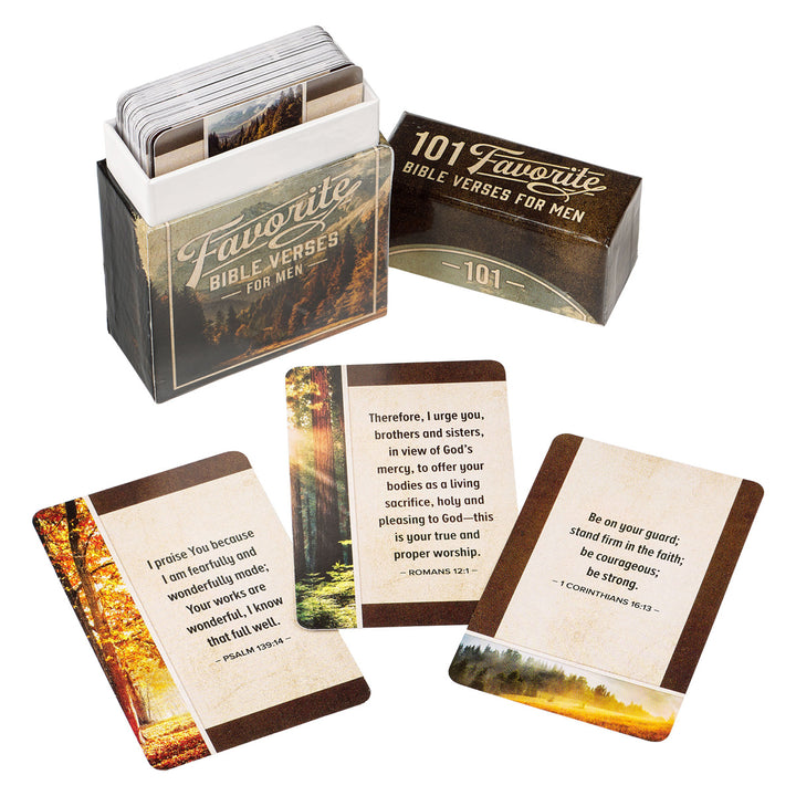 101 Favorite Bible Verses For Men Boxed Cards