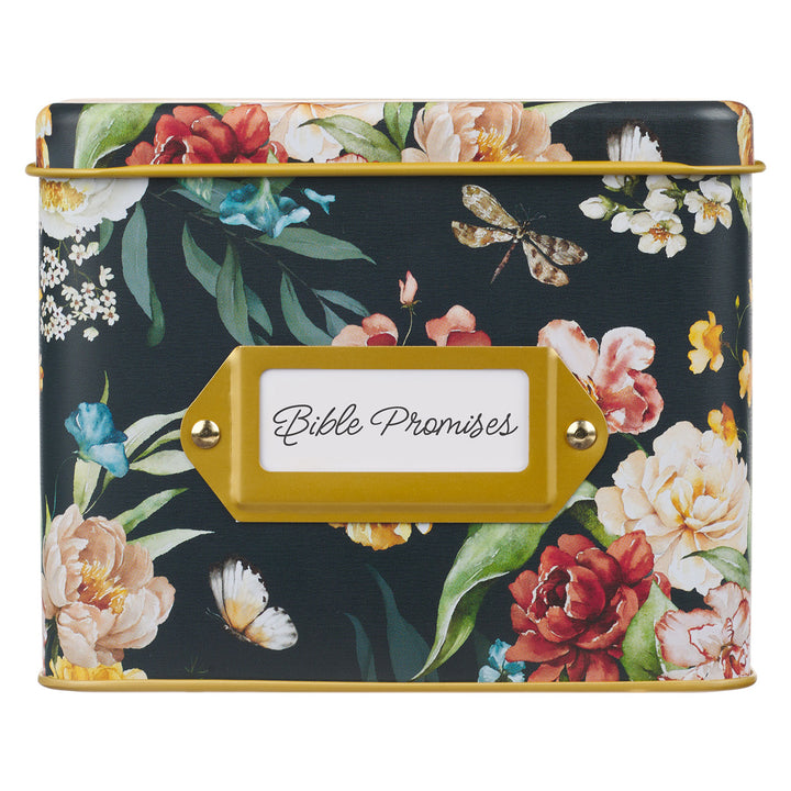 Bible Promises Cards In Tin Multi Color Floral