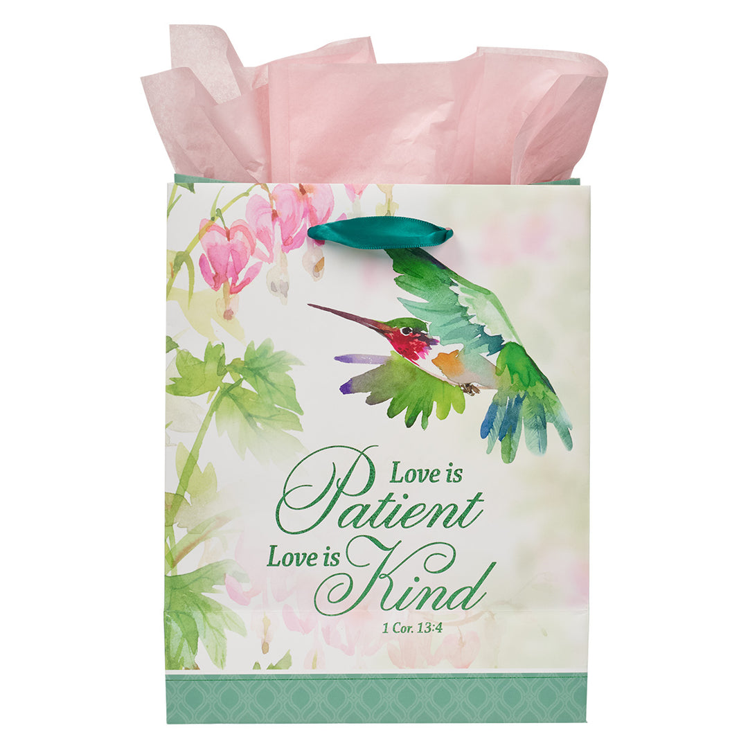 Love is Patient Love is Kind Medium Gift Bag with Gift Tag