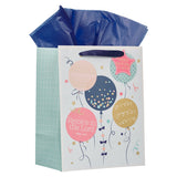 Rejoice In The Lord  Large Portrait Gift Bag with Gift Tag
