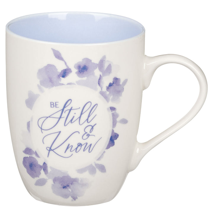 Be Still and Know Blue Ceramic Mug