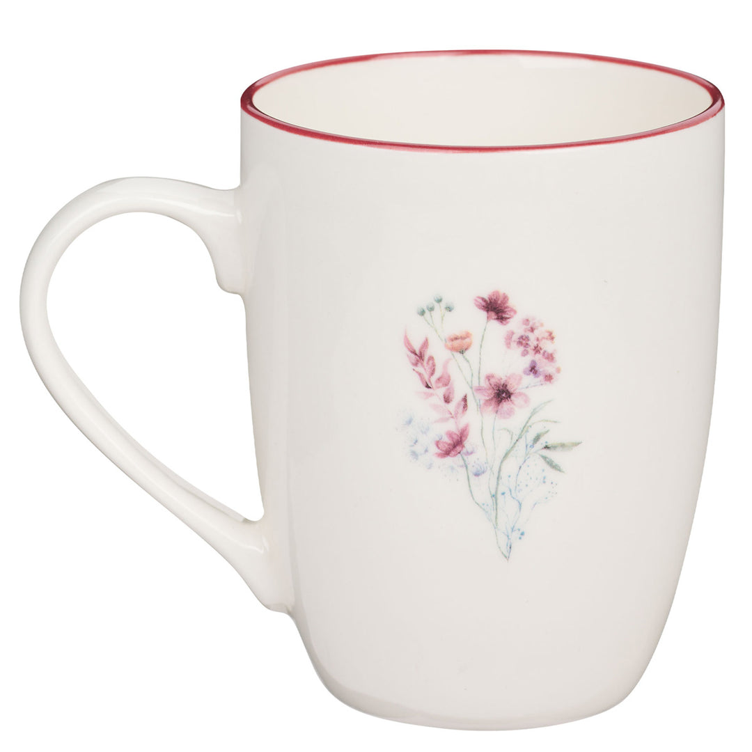 Plans To Give You Hope And A Future Floral Ceramic Mug - Jeremiah 29:11