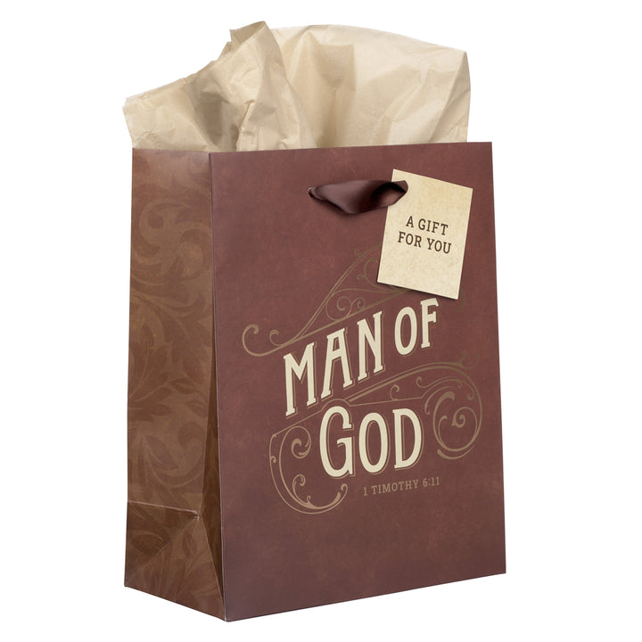 Man of God Medium Gift Bag with Gift Tag