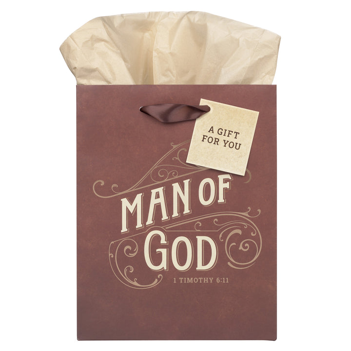 Man of God Medium Gift Bag with Gift Tag