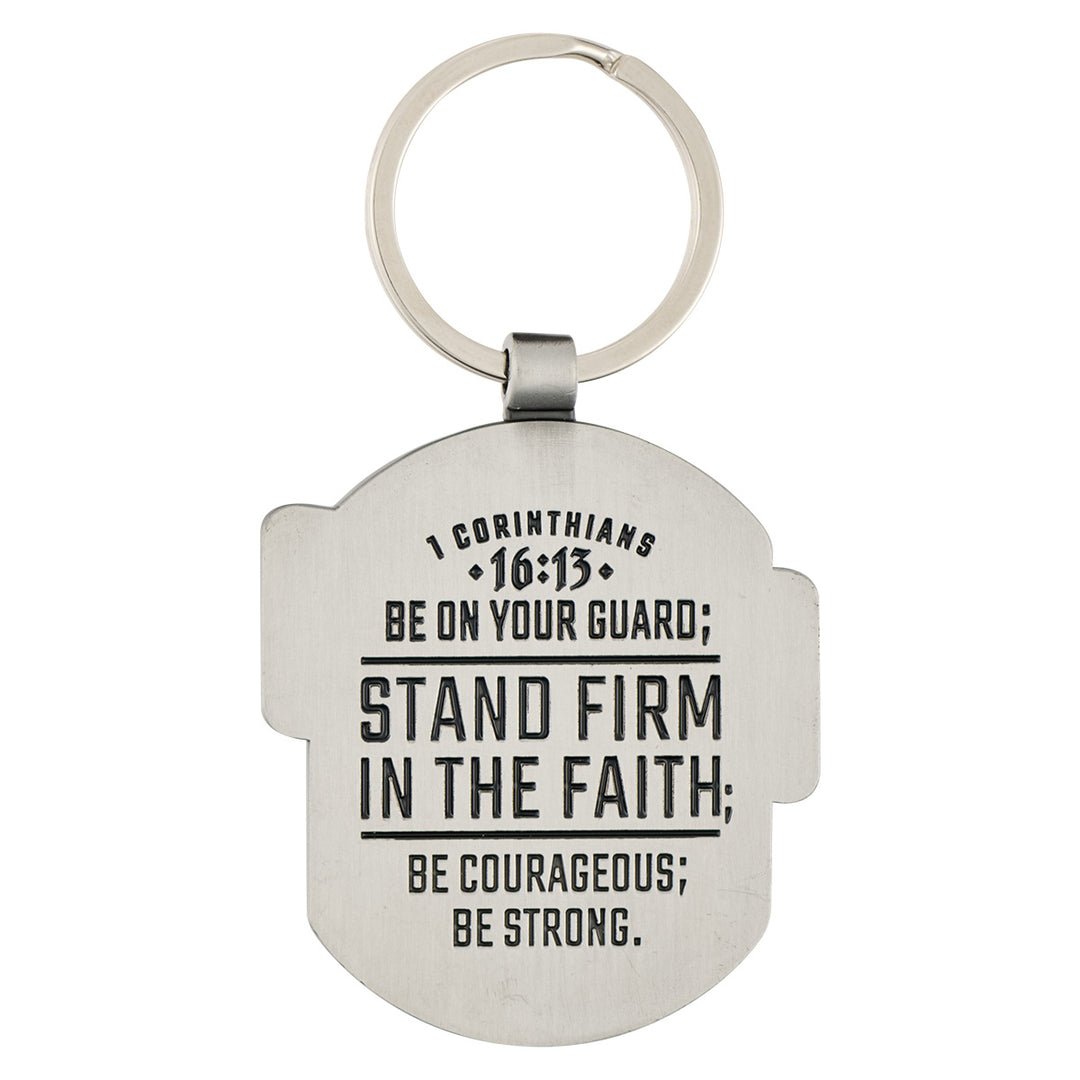 Stand Firm in the Faith Metal Key Ring