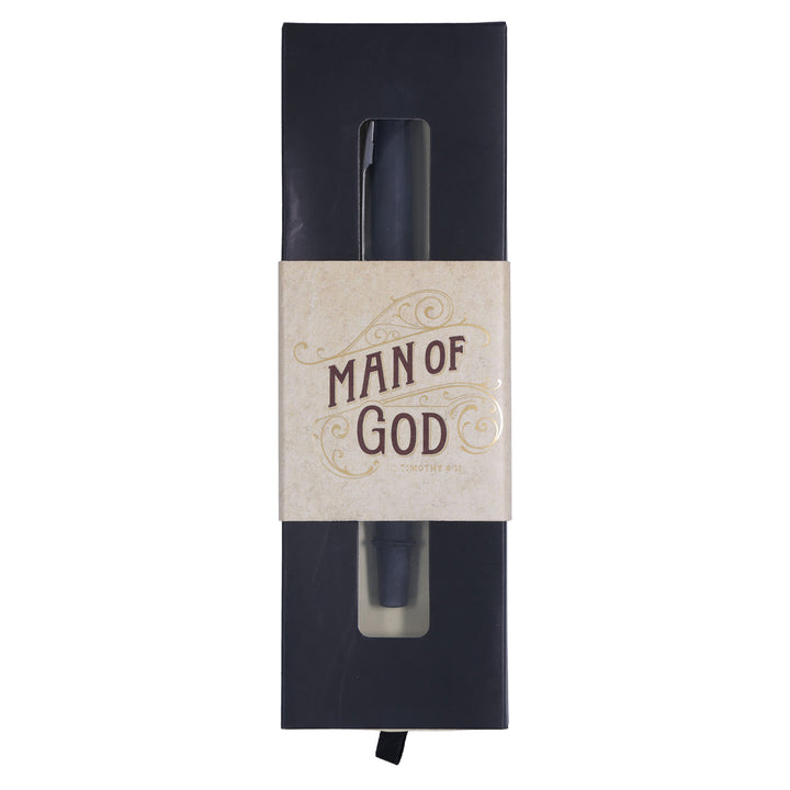 Man of God Black Pen in Gift Box