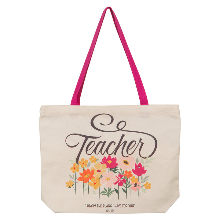 I Know the Plans I have for You - Teacher Cotton Canvas Tote Bag