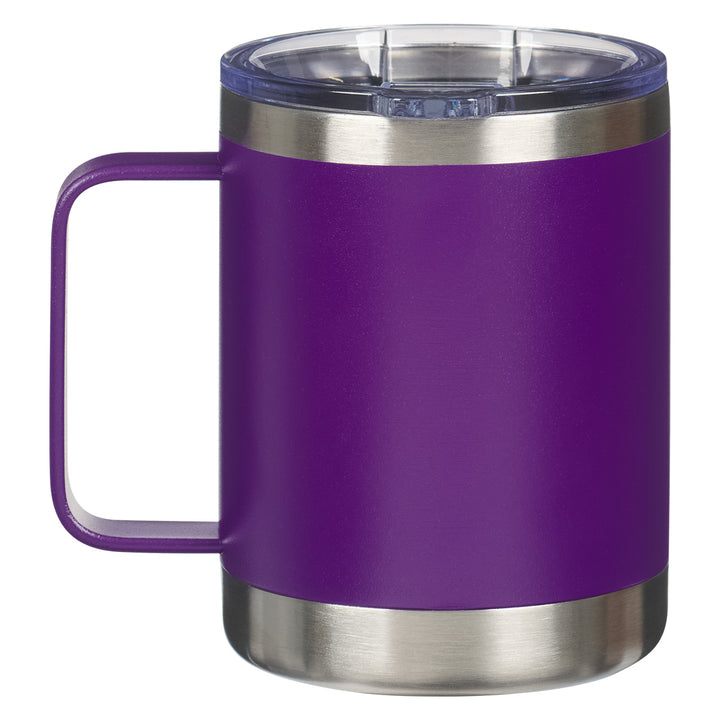 Be Still and Know That I Am God Purple Stainless Steel Camp Style Mug