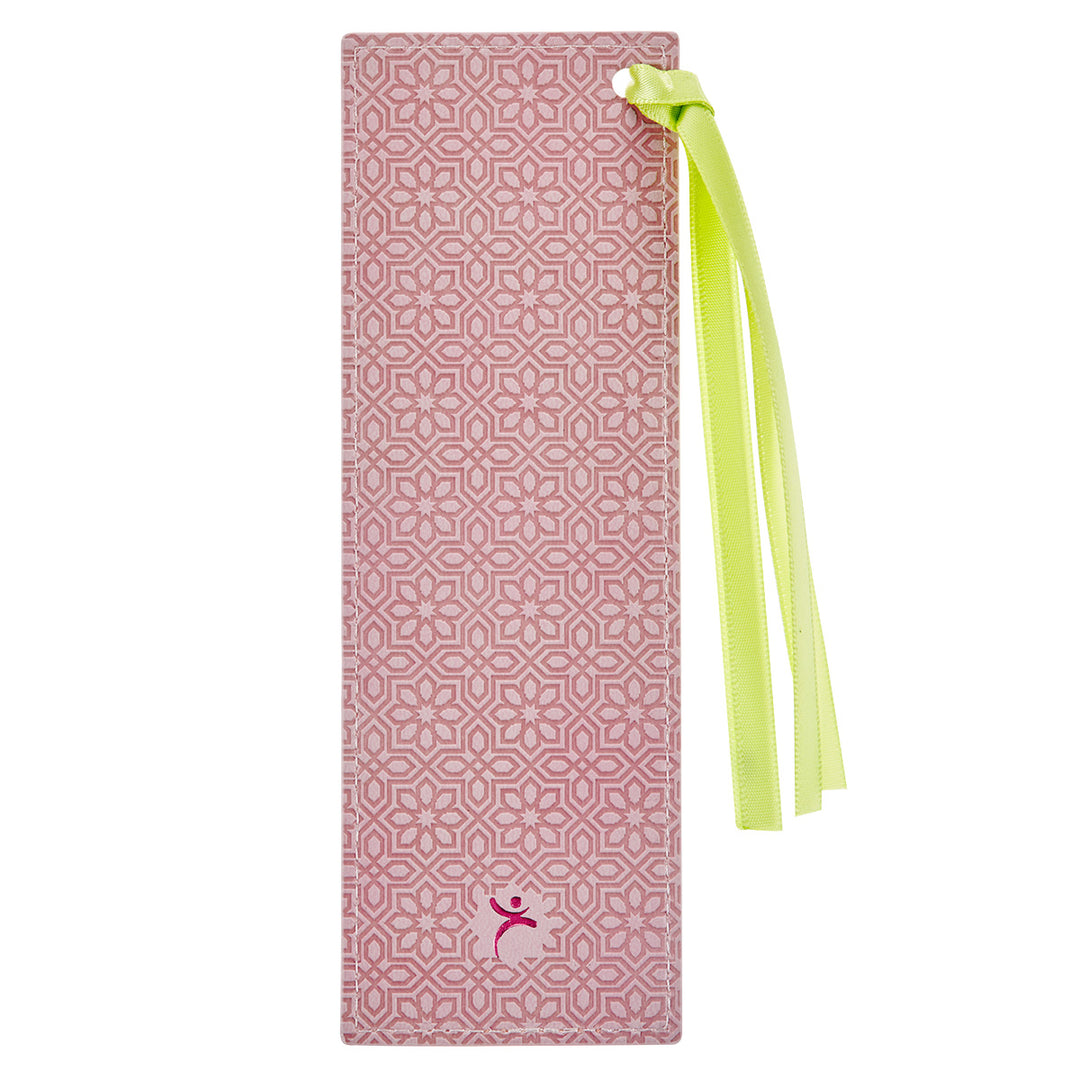 My Grace is Sufficient for You Pink Faux Leather Bookmark