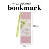 My Grace is Sufficient for You Pink Faux Leather Bookmark
