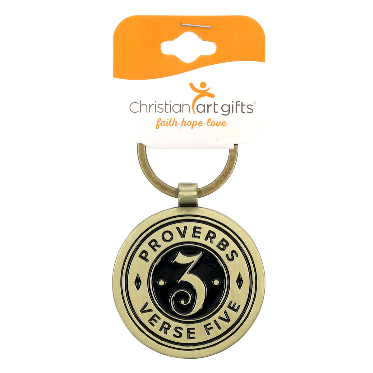 Trust in the Lord Metal Key Ring