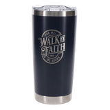 For We Walk By Faith Not By Sight Stainless Steel Travel Mug