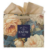 Be Still and Know Large Landscape Gift Bag with Gift Tag