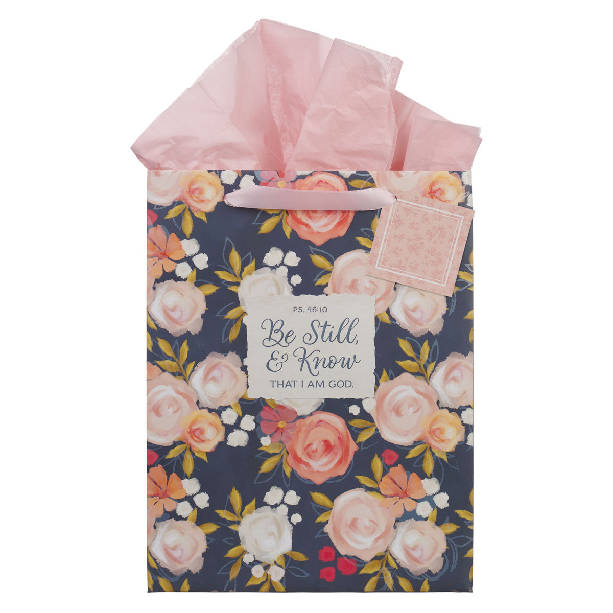 Be Still and Know That I Am God Portrait Gift Bag with Gift Tag