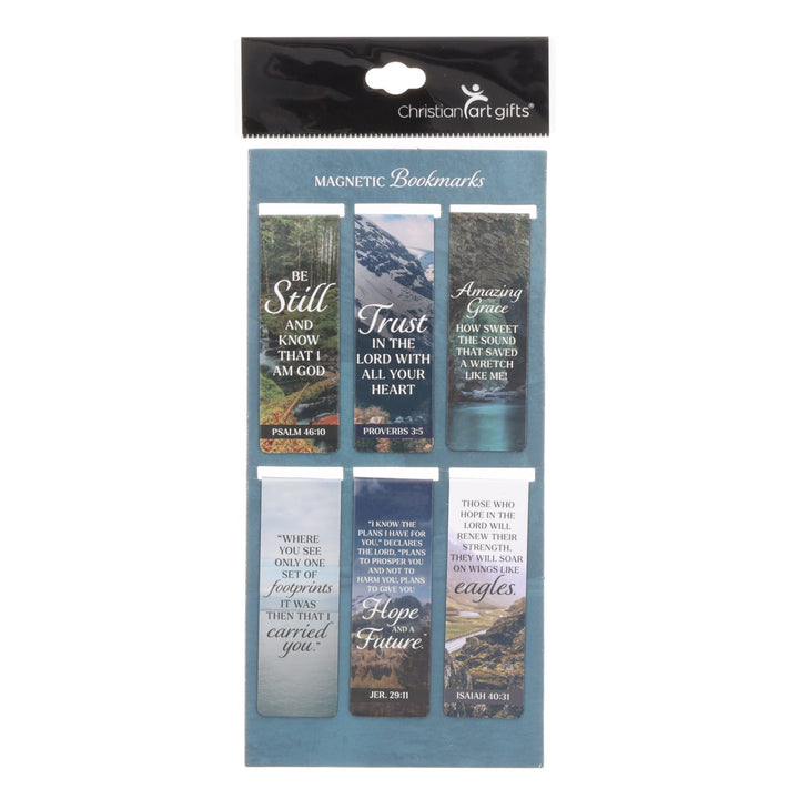 Traditional Six-Piece Magnetic Bookmark Set