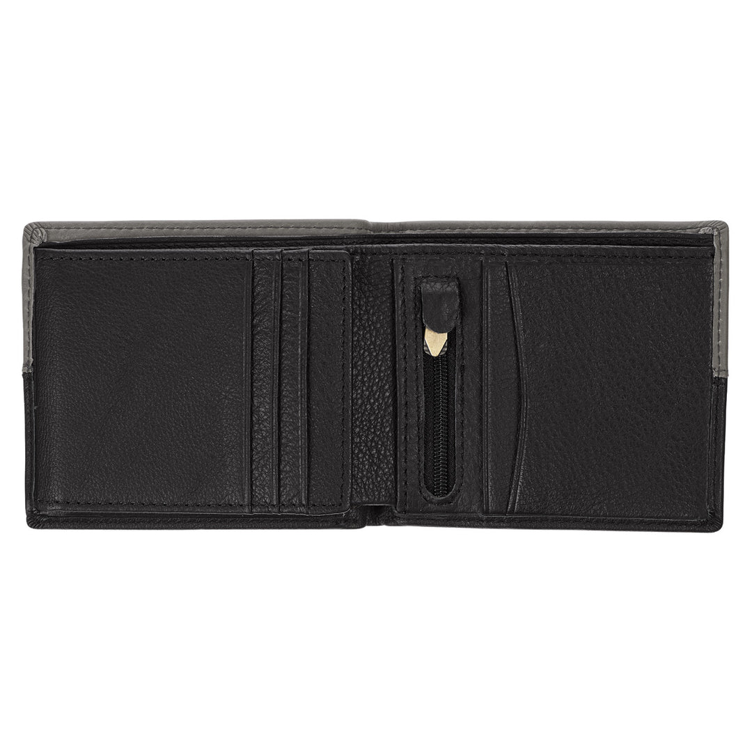 Be Strong and Courageous Lion Brown Genuine Leather Wallet