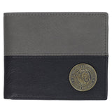 Be Strong and Courageous Lion Grey Genuine Leather Wallet