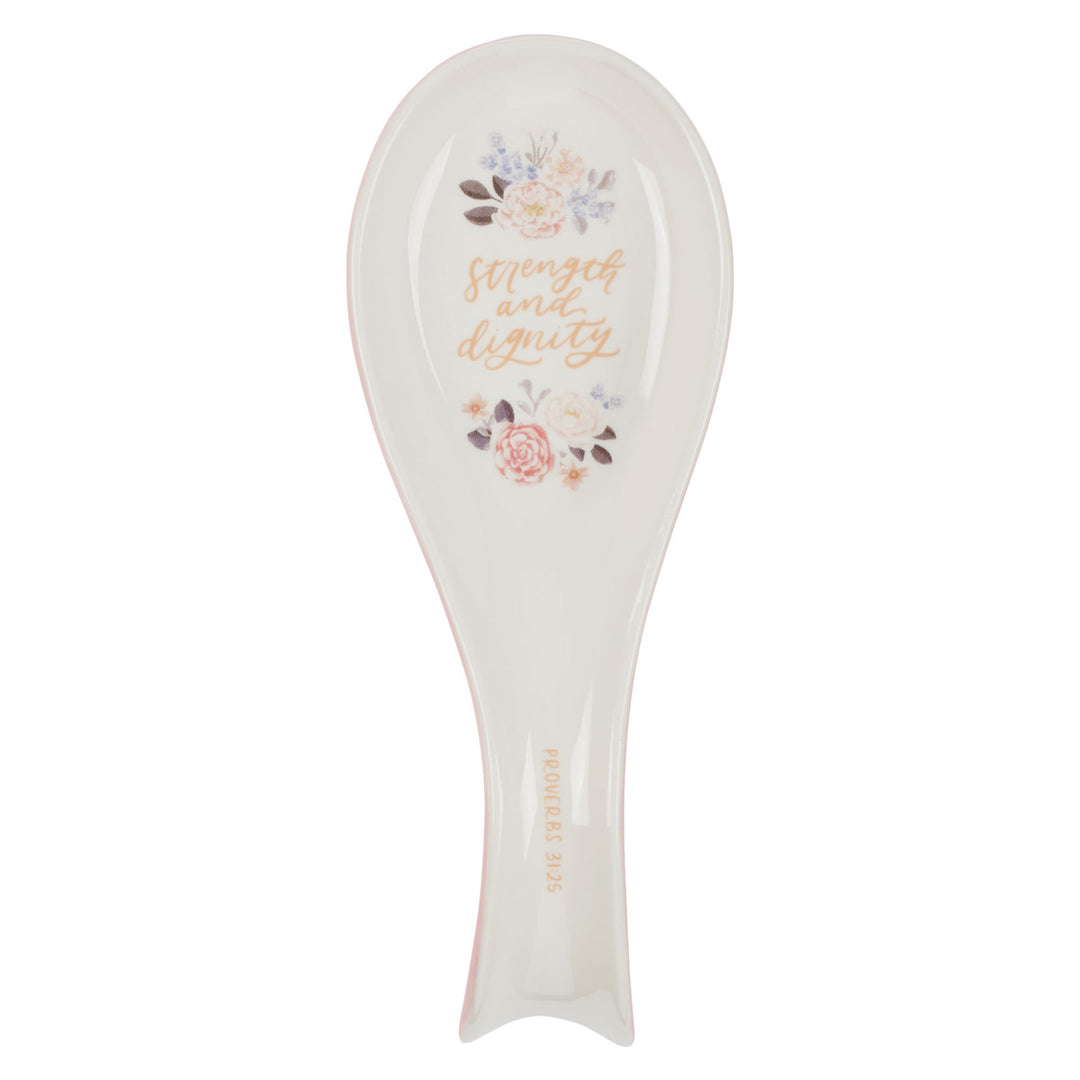 Strength and Dignity Ceramic Spoon Rest