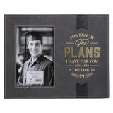 For I Know the Plans I Have for you Declares the Lord Faux Leather Photo Frame