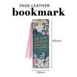 Be Still and Know That I Am God Teal Faux Leather Bookmark