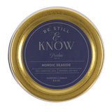 Be Still and Know Nordic Seaside Scented Candle with Screw Top Lid